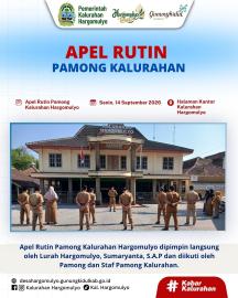APEL RUTIN PAMONG KALURAHAN HARGOMULYO